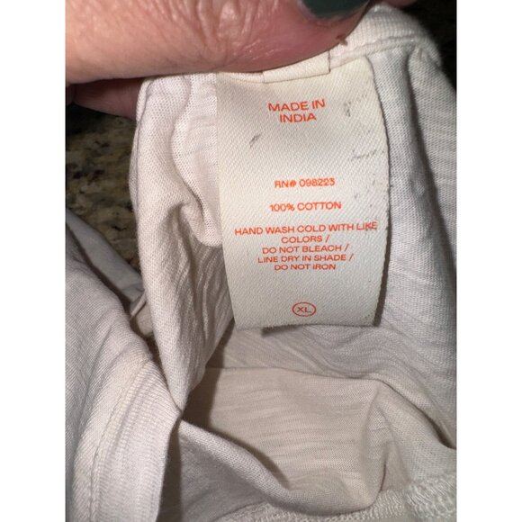 Freely Womens V-Neck Drawstring Waist Cotton Tunic Romper Dress XL Athleisure - Picture 6 of 9